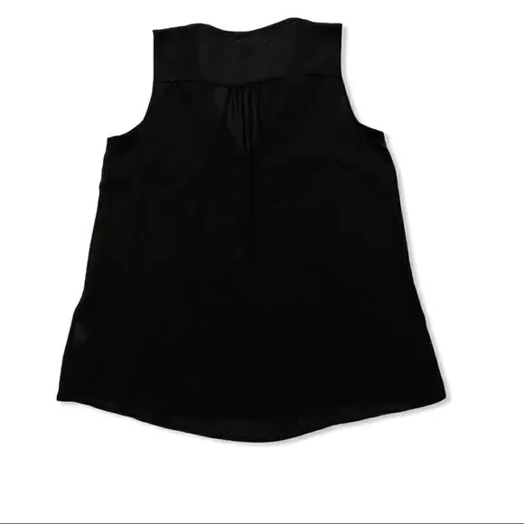 Maurices Black V Neck Sleeveless Blouse - Picture 5 of 6